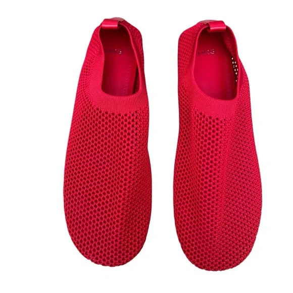 Mango Red Mesh Soft Ballet Slippers Flats — 40 US 9/9.5 - Picture 2 of 10